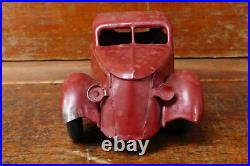 Vintage Kingsbury Lincoln Zephyr Windup Pressed Steel Sedan Car Parts/Restore