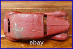 Vintage Kingsbury Lincoln Zephyr Windup Pressed Steel Sedan Car Parts/Restore
