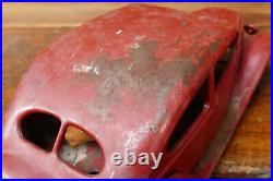 Vintage Kingsbury Lincoln Zephyr Windup Pressed Steel Sedan Car Parts/Restore