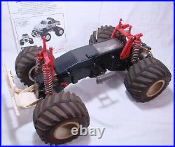 Vintage Kyosho Big Brute 110th Scale RC Monster Truck with Manual + Spare Parts