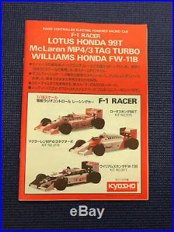 Vintage Kyosho F1 Racer 1/18 Lotus Honda 99T RC Formula One 1
