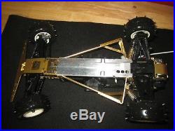 Vintage Kyosho Javelin/Optima/Salute 4WD / Celebration chassis and alloy bumper