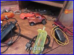 Vintage LOT 1/24 1/32 Scale Slot Cars, Parts, Cox Controllers & Others