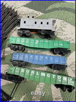 Vintage Lionel Train Engines Cars Track Parts O27 Gauge-Lot Very Heavy Box
