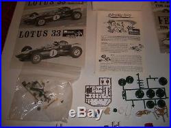 Vintage Lot Of 132 Monogram Ferrari And Lotus Slot Cars For Restoration & Parts