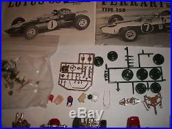 Vintage Lot Of 132 Monogram Ferrari And Lotus Slot Cars For Restoration & Parts