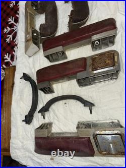 Vintage Lot Of 14 Car Part Replacements. Rear arm rests with ash tray Handles