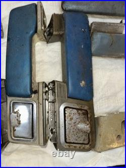 Vintage Lot Of 14 Car Part Replacements. Rear arm rests with ash tray Handles