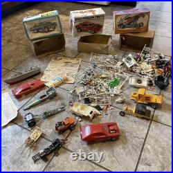 Vintage Lot Plastic Metal Model Car Part Collection Junkyard 124 125 Nascar