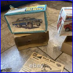 Vintage Lot Plastic Metal Model Car Part Collection Junkyard 124 125 Nascar
