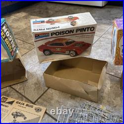 Vintage Lot Plastic Metal Model Car Part Collection Junkyard 124 125 Nascar
