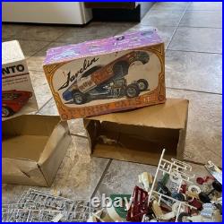 Vintage Lot Plastic Metal Model Car Part Collection Junkyard 124 125 Nascar