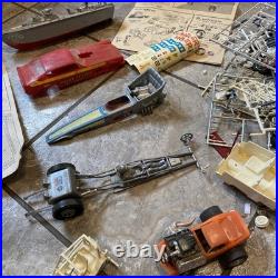 Vintage Lot Plastic Metal Model Car Part Collection Junkyard 124 125 Nascar