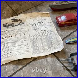 Vintage Lot Plastic Metal Model Car Part Collection Junkyard 124 125 Nascar