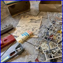 Vintage Lot Plastic Metal Model Car Part Collection Junkyard 124 125 Nascar