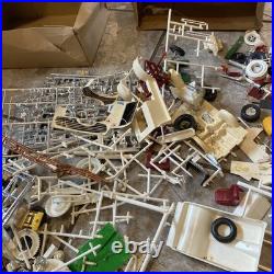 Vintage Lot Plastic Metal Model Car Part Collection Junkyard 124 125 Nascar