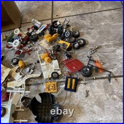 Vintage Lot Plastic Metal Model Car Part Collection Junkyard 124 125 Nascar