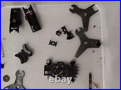Vintage Lot of AURORA AFX Tyco Pro HO Slot Car Body Parts Chassis Tires Magnets