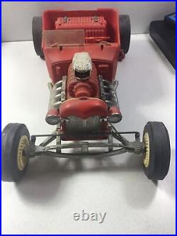 Vintage MARX BIG RED HOT ROD T-Bucket Classic Toy Race Car Parts Restore