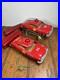 Vintage-MARX-Battery-Operated-Fire-Chief-TIN-CAR-Lot-Of-2-PARTS-ONLY-Repair-01-wh