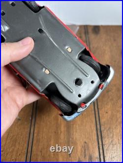 Vintage MARX Battery Operated Fire Chief TIN CAR Lot Of 2 PARTS ONLY Repair