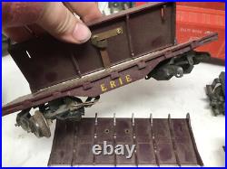 Vintage MODEL TRAIN SET / Parts HUGE LOT Track, Cars, Posts, Crossings Etc