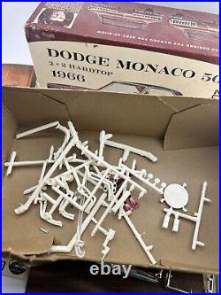 Vintage MPC 1966 DODGE MONACO Model Kit Missing Parts/Partially Together READ