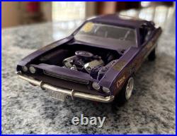 Vintage MPC 1970 DODGE CHALLENGER R/T Dan Tassel's Plum Crazy Built Model Kit