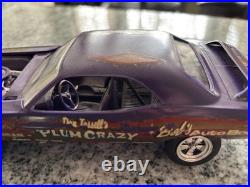 Vintage MPC 1970 DODGE CHALLENGER R/T Dan Tassel's Plum Crazy Built Model Kit