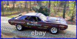 Vintage MPC 1970 DODGE CHALLENGER R/T Dan Tassel's Plum Crazy Built Model Kit