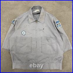 Vintage Masterprest 1970's Chrysler Car Parts Zip Up Jacket Medium