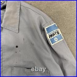 Vintage Masterprest 1970's Chrysler Car Parts Zip Up Jacket Medium