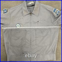Vintage Masterprest 1970's Chrysler Car Parts Zip Up Jacket Medium