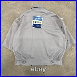 Vintage Masterprest 1970's Chrysler Car Parts Zip Up Jacket Medium