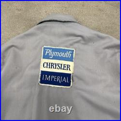 Vintage Masterprest 1970's Chrysler Car Parts Zip Up Jacket Medium