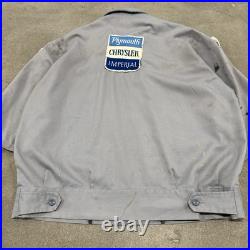 Vintage Masterprest 1970's Chrysler Car Parts Zip Up Jacket Medium