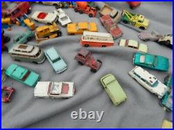 Vintage Matchbox Lesney England Cars Lot Of 82 Junkyard Lot Parts Estate Find