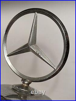 Vintage Mercedes W108 Hood Ornament Star + Base PN 108 888 02 17 W109 W110 W111