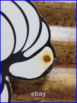 Vintage Michelin Man Sign 16 Tire Automobile Car Part Supply Old Porcelain Sign