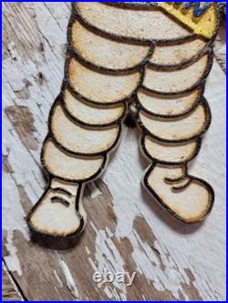 Vintage Michelin Man Sign Old Cast Iron 8 Auto Vehicle Car Truck Parts Tires