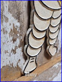 Vintage Michelin Sign Old 14 Cast Iron Tire Automotive Car Truck Service Parts