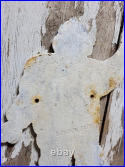 Vintage Michelin Sign Old 14 Cast Iron Tire Automotive Car Truck Service Parts