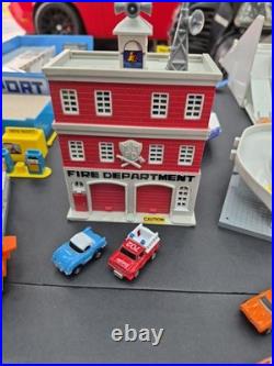 Vintage Micro Machine Lot Play Sets, Cars, Trucks And Parts