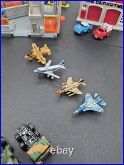 Vintage Micro Machine Lot Play Sets, Cars, Trucks And Parts