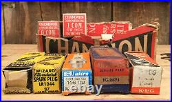 Vintage Mixed Lot 12 NOS Champion Spark Plugs & Misc Car Parts Auto Car Garage Vintage Mixed Lot 12 NOS Champion Spark Plugs & Misc Car Parts Auto Car Garage