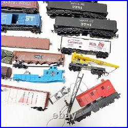 Vintage Mixed Scale HO Model Train Engine Cars Lot for PARTS OR REPAIRS ONLY