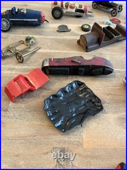 Vintage Model Car Box Derby Junkyard Lot Parts Pieces Hot Rods Indy Car Chevy ++