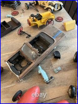 Vintage Model Car Box Derby Junkyard Lot Parts Pieces Hot Rods Indy Car Chevy ++