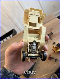Vintage Model Car Box Derby Junkyard Lot Parts Pieces Hot Rods Indy Car Chevy ++