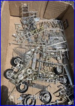 Vintage Model Car Chrome Parts Lot Chrome Trees Sprues Wheels Tires 1/24 1/25 Vintage Model Car Chrome Parts Lot Chrome Trees Sprues Wheels Tires 1/24 1/25